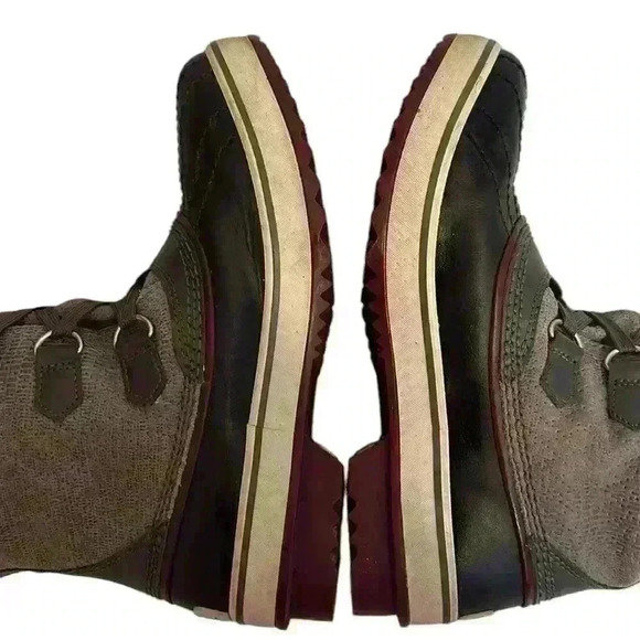 Sorel Women's Tivoli Boot Waterproof Snow Winter Gray Leather Mid Lace Up Size 7 - Picture 6 of 16